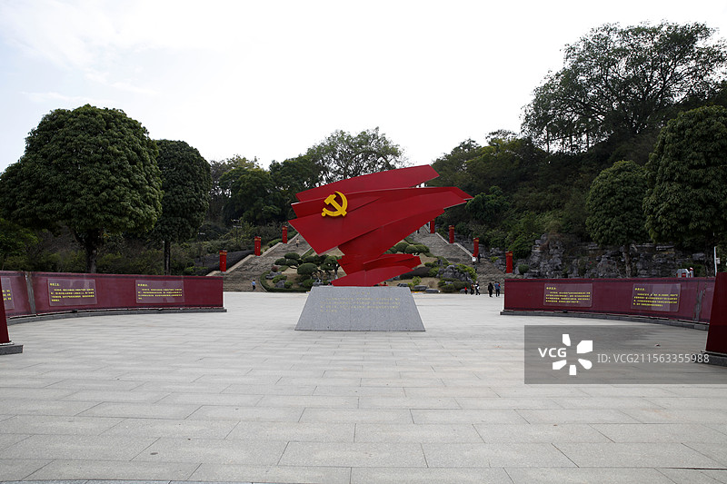 广西百色市园博园红色精神园图片素材