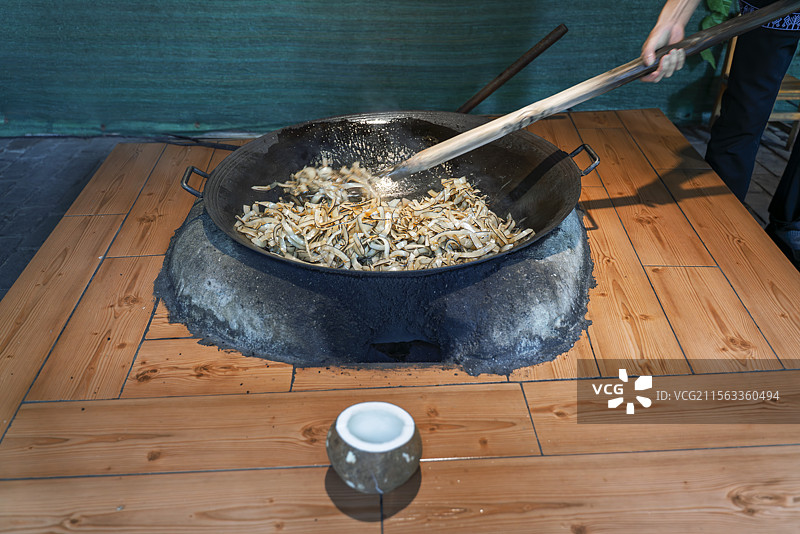 椰田古寨·炒椰片图片素材