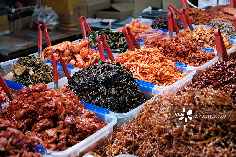 延吉早市的泡菜图片素材