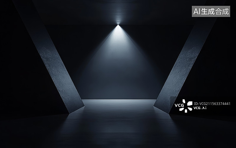 【AI数字艺术】黑色房间图片素材