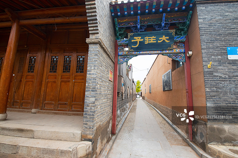 古丝绸之路上通商旅游重镇甘肃兰州西固区河口古镇图片素材