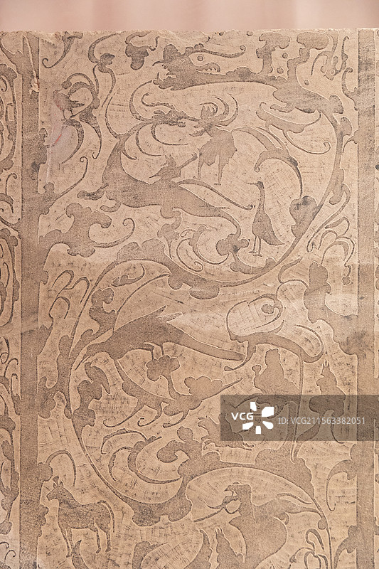 太原文庙汉代画像石图片素材