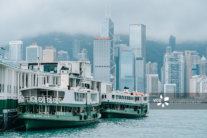 香港天星码头维多利亚港天星小轮海运大厦观景平台图片素材