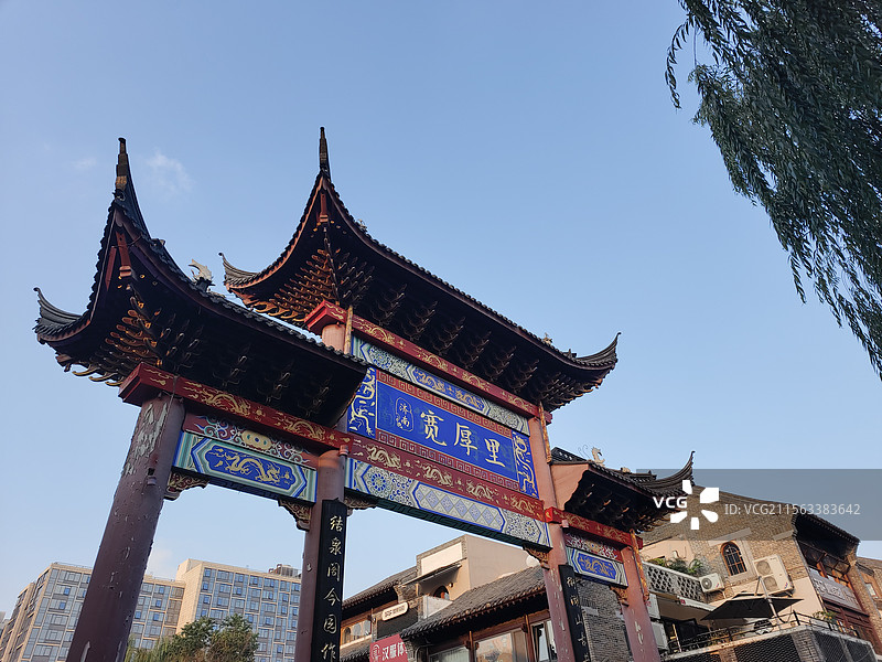 济南宽厚里牌坊图片素材