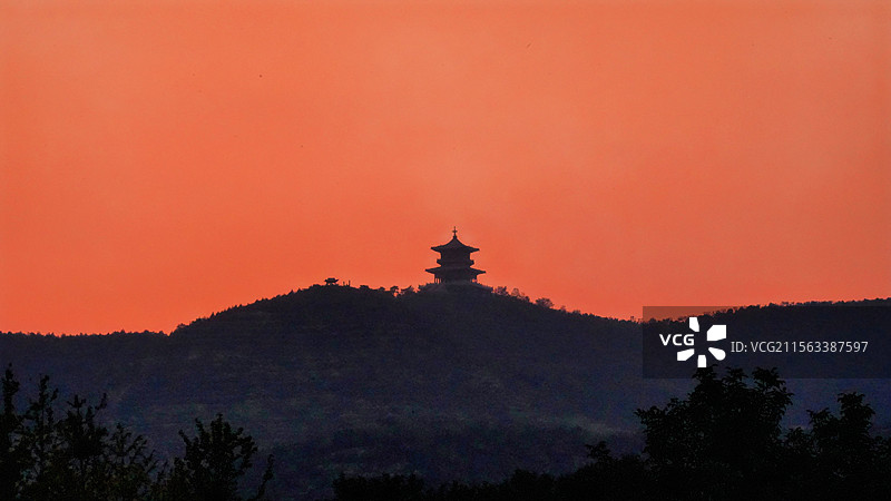 山西太原晋祠天龙山图片素材