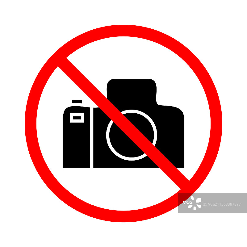 禁止摄影标志图片素材