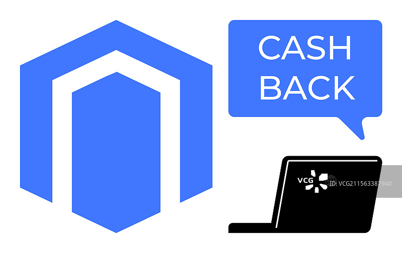 带现金返还的财务储蓄概念图片素材