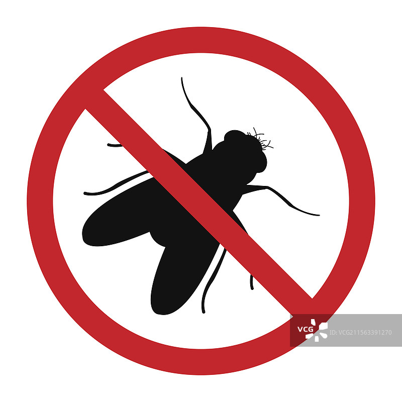 飞虫停止警告标志图片素材
