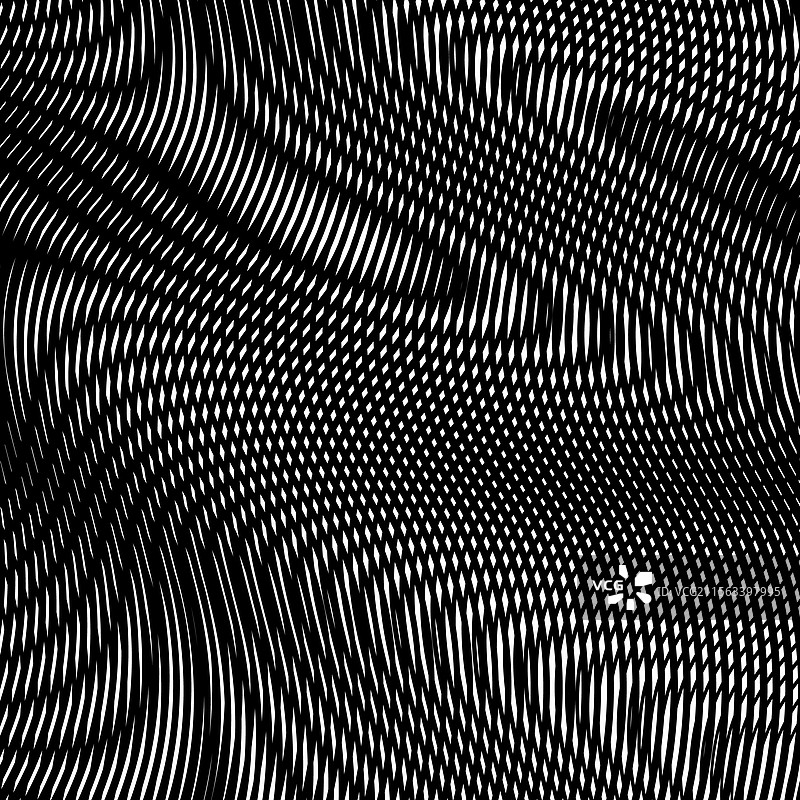 单色线性抽象横幅，带有波浪形状图片素材