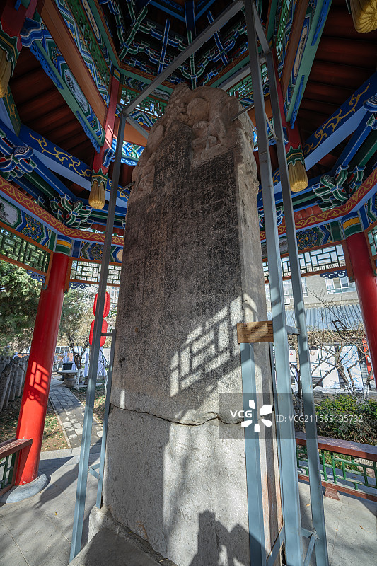 陕西咸阳博物院周武王庙碑图片素材