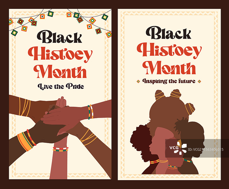 团结与庆祝黑人历史月图片素材