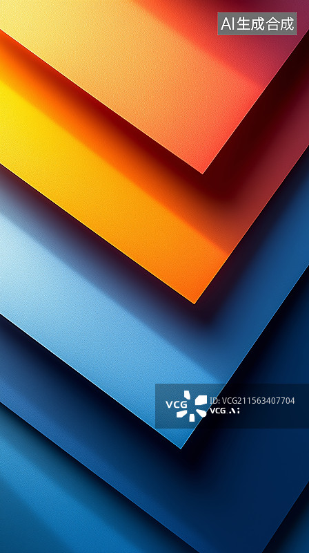 【AI数字艺术】彩色墙立方体图形背景图片素材