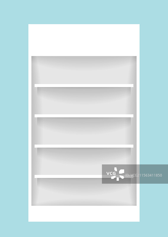 药品橱柜木板架用于展示模型图片素材