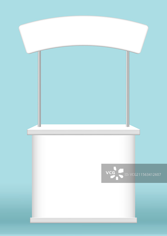 自助服务展示促销柜台展览图片素材