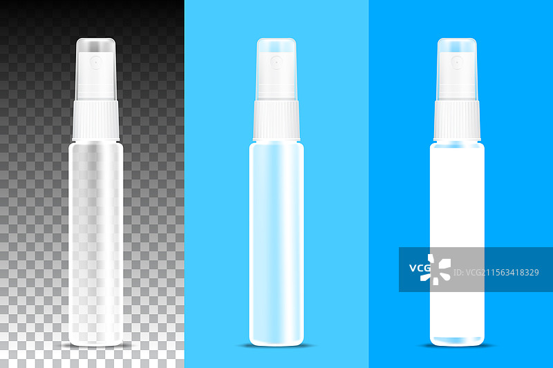 透明的香水瓶清喷雾图片素材