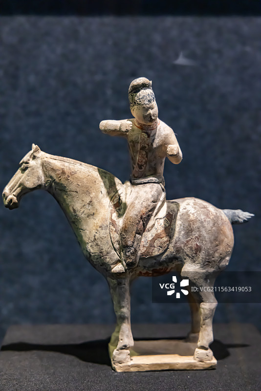 陕西乾陵博物馆，唐三彩图片素材