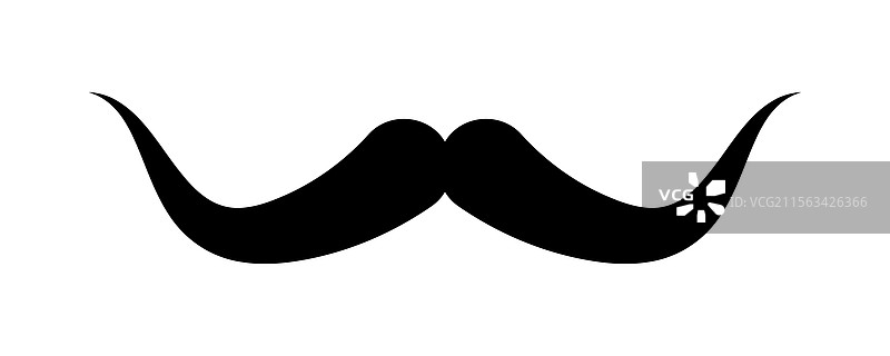 胡须嘻哈风格图标，手把胡须鬓角图片素材