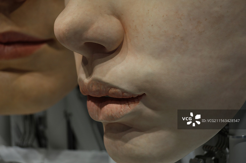 仿真人物脸部模特图片素材