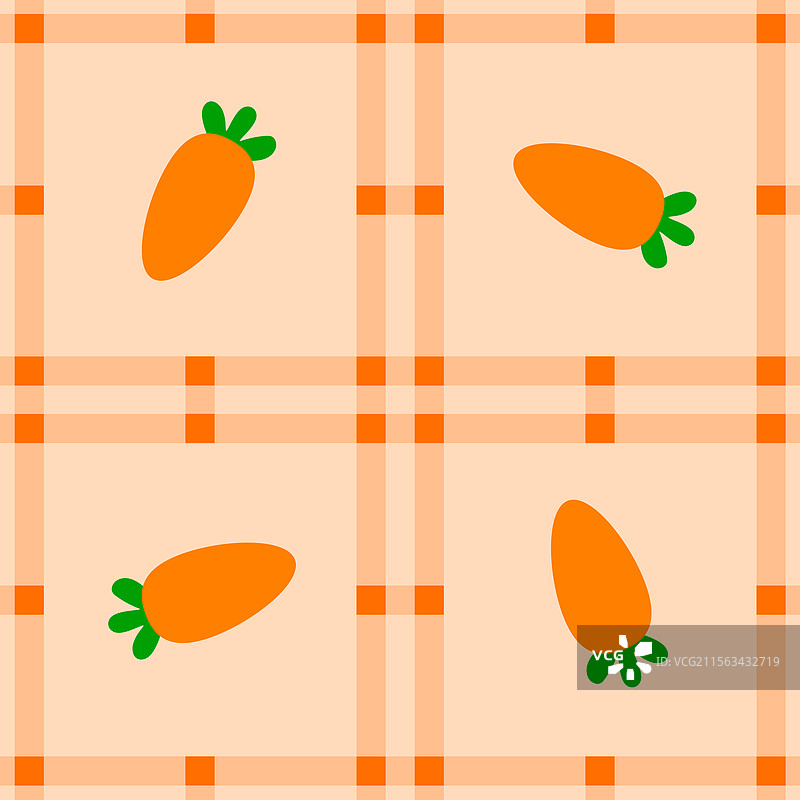胡萝卜水果无缝图案面料简单设计图片素材
