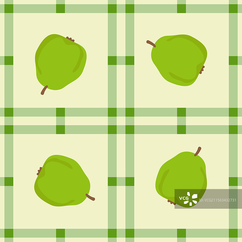 简单的番石榴水果无缝图案面料图片素材