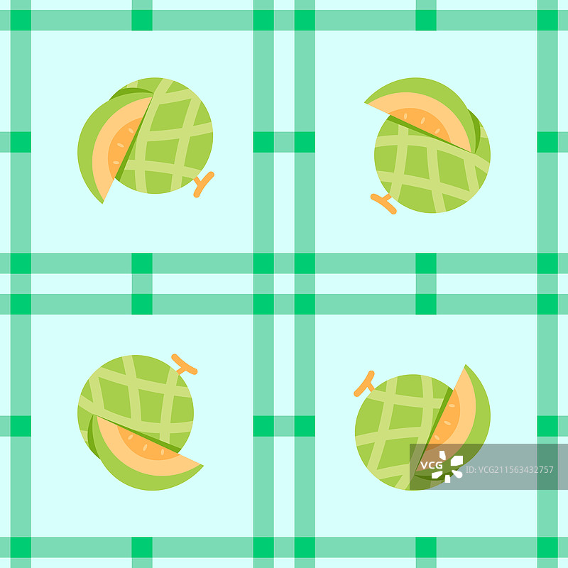 简单的西瓜水果无缝图案面料图片素材