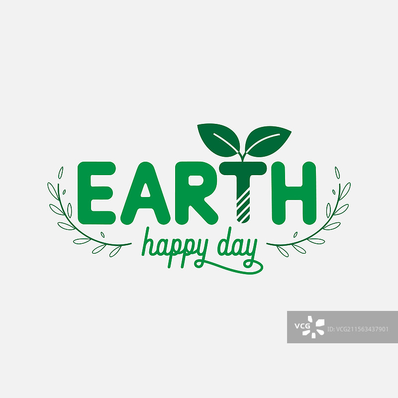 一个美丽的地球日设计，旨在提高环保意识图片素材