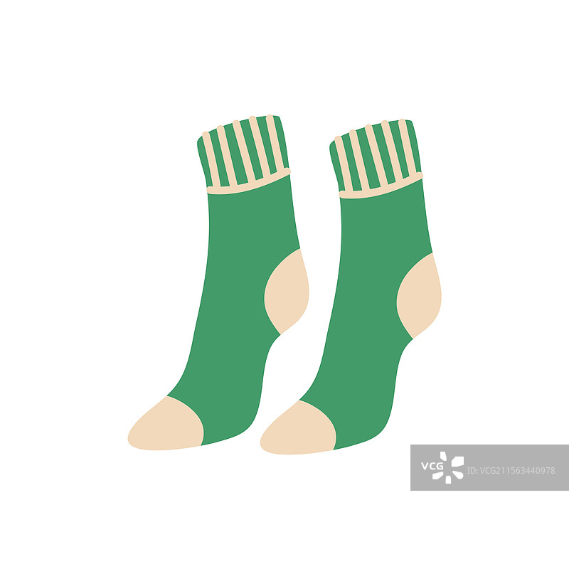绿色运动高袜图片素材
