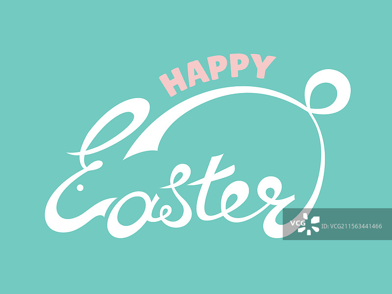手工字母快乐复活节文本图片素材