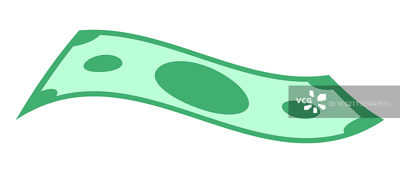 飞翔的钞票图标，美元纸币图片素材