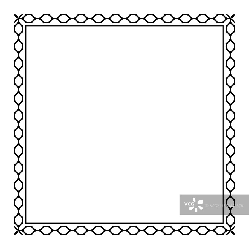 简单的方形边框图形图片素材