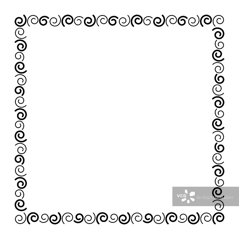 简单的方形边框图形图片素材