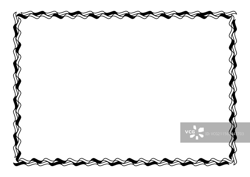 简单的矩形A4框架边框图形图片素材