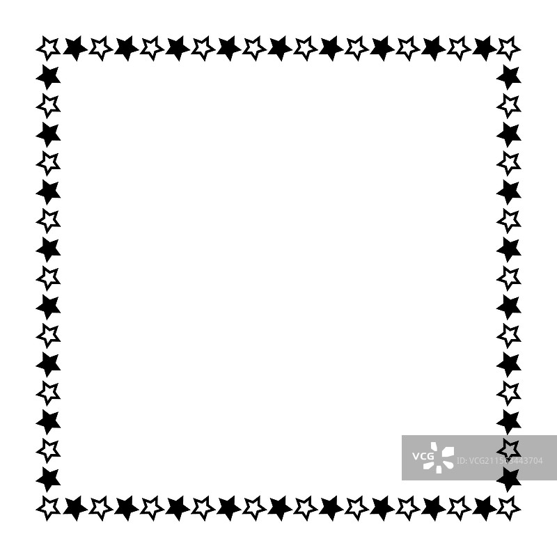 简单的方形边框图形图片素材