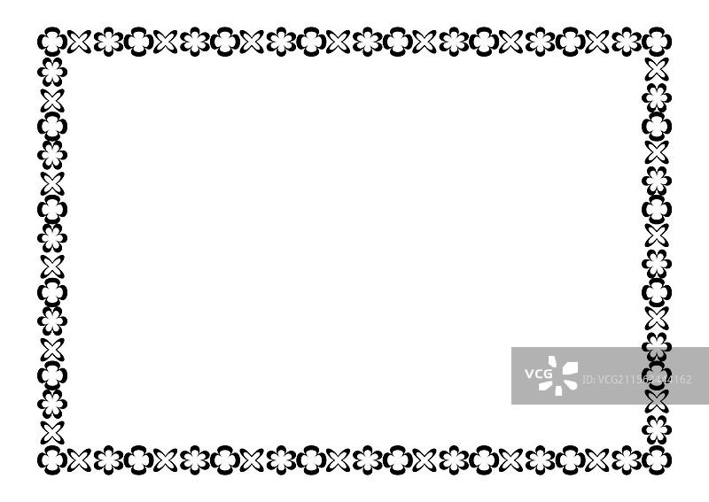 简单的矩形A4框架边框图形图片素材