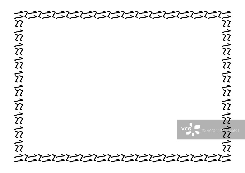 简单的矩形A4框架边框图形图片素材