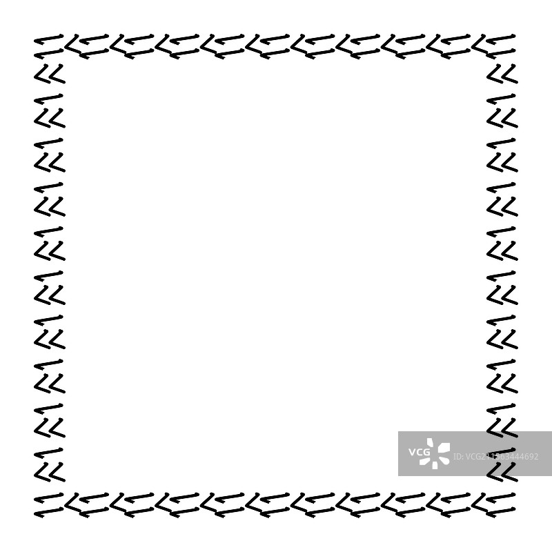 简单的方形边框图形图片素材