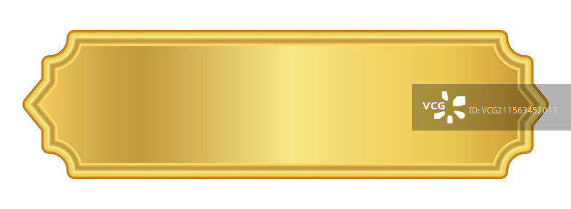 金色标签横幅奢华金框金色名称图片素材