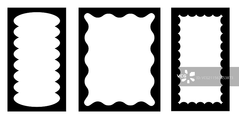 手绘蕾丝内圆边方框图片素材