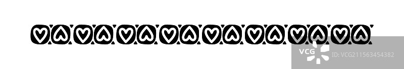 心形边框的涂鸦艺术图片素材