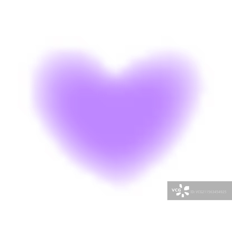 模糊的紫色心形图案，背景为白色，适合情人节使用图片素材