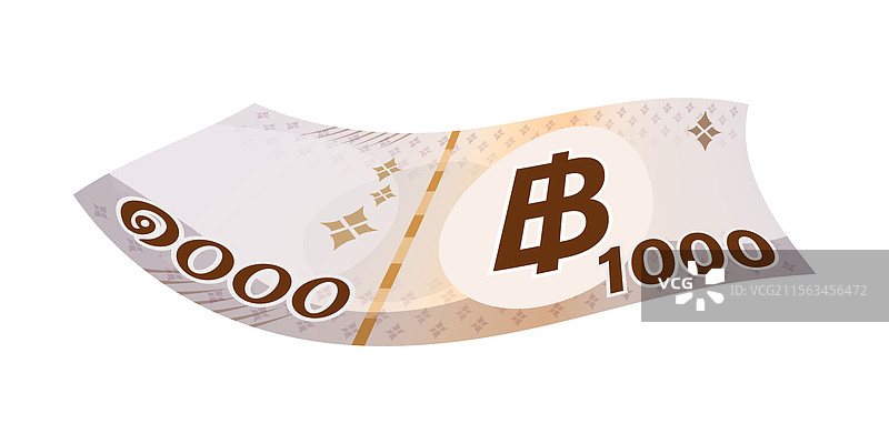 泰铢纸币 1000 泰铢 货币图片素材