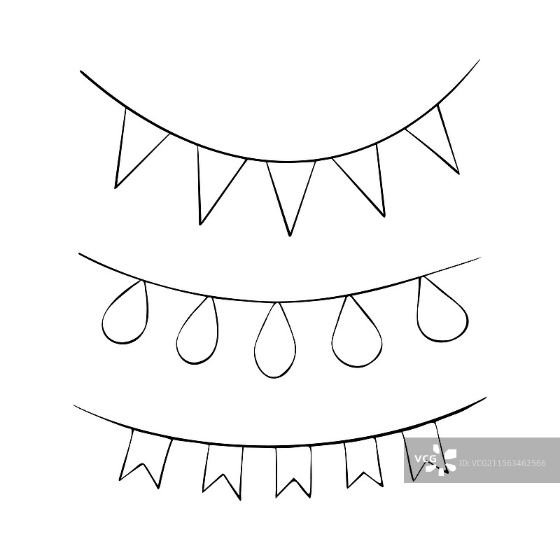 纸或布制的花环图片素材