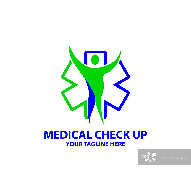 绿色生态标志抽象六边形形状设计图片素材