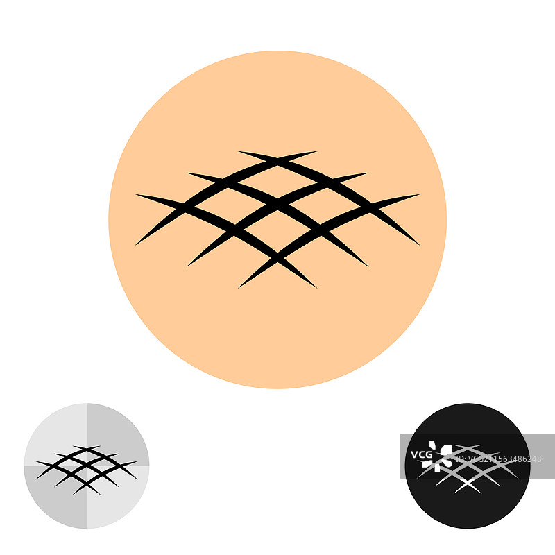 优雅的交叉线条纹样图片素材