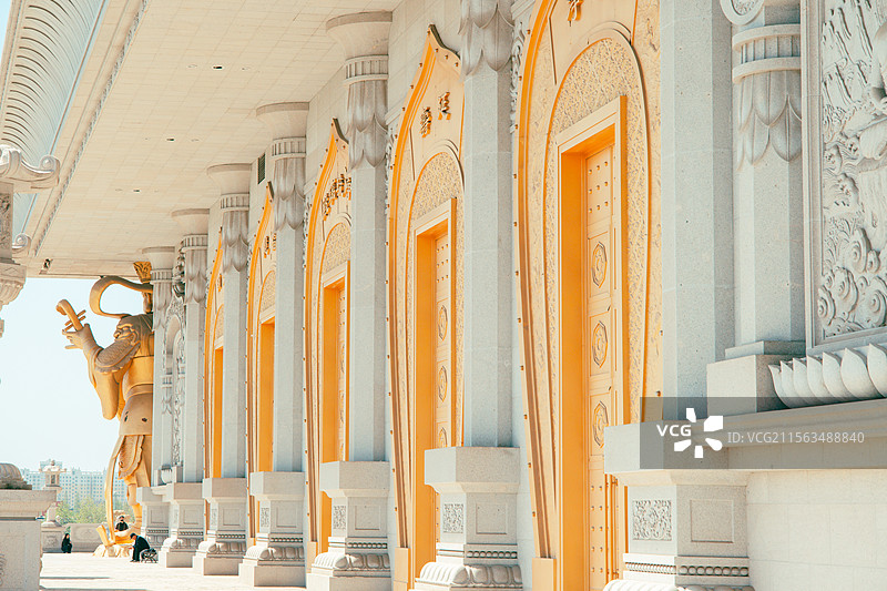 兖州兴隆文化园：佛教圣地的宏伟与庄严图片素材