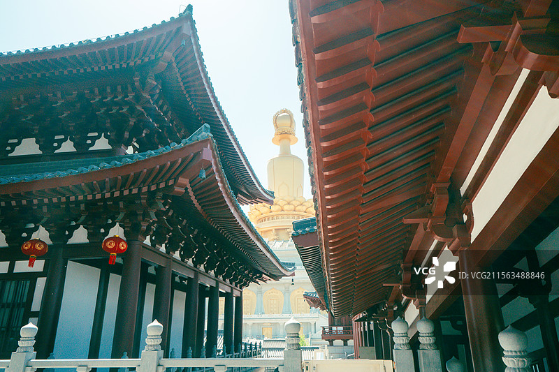 兖州兴隆文化园：佛教圣地的宏伟与庄严图片素材