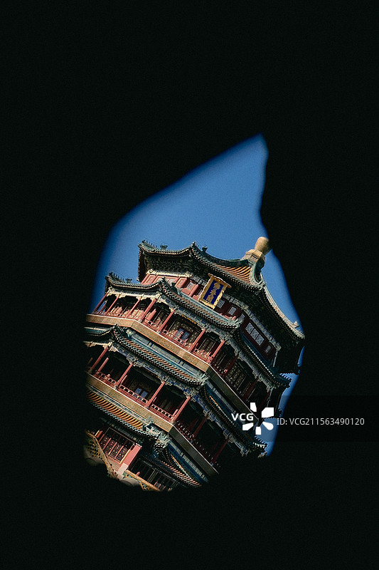 北京颐和园 佛香阁图片素材