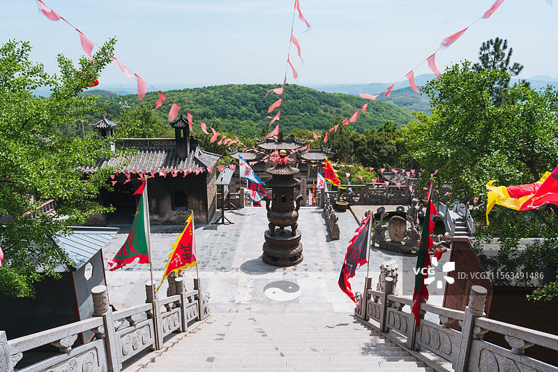金坛茅山金牛洞景区茅山元阳观道观图片素材