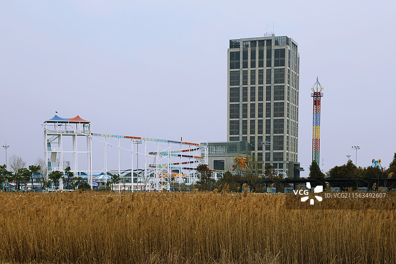 金山城市沙滩新游乐场“阿浪欢乐世界”图片素材