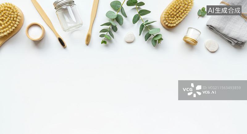 【AI数字艺术】环保个人护理用品图片素材